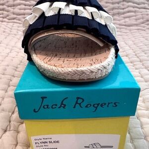 Jack Rogers Blue and White Sandals for Casual Wear (used once)